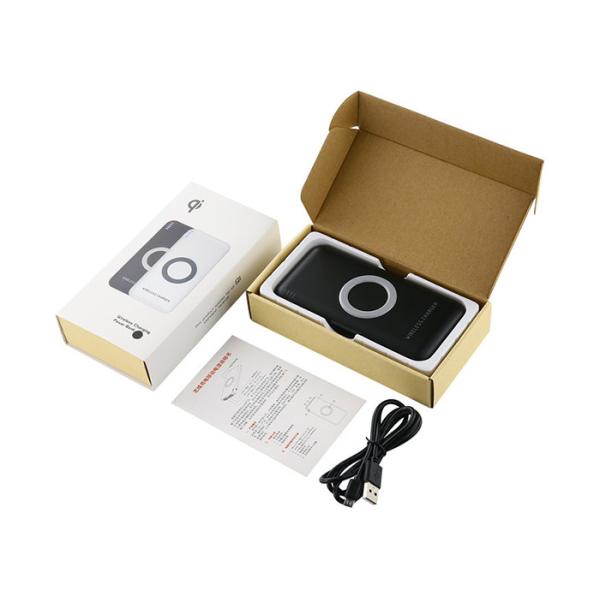 White Magnetic Wireless Power Bank Portable Quick Charge 10000mAh