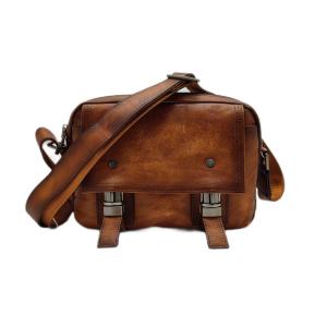 China Genuine Leather Vintage Retro Bag Laptop Office Shoulder Bag FGRE17 wholesale