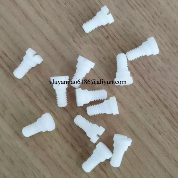 Custom Size Polytetrafluoroethylene Bolts PTFE Screw For Food And Beverage Industry