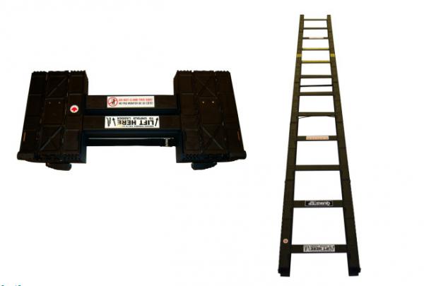 Quality 6ft - 14ft Tactical Folding Ladder Cast Aluminum Alloy Speedy Operating for sale