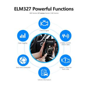 Mini device KONNWEI ELM327 wireless Android Car Scanner Bluetooth Vehicle