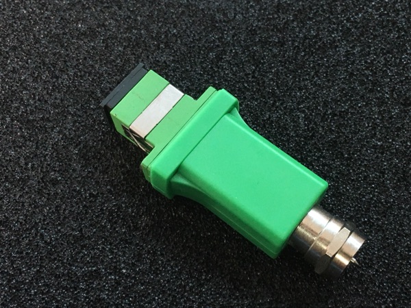 SC / APC to RF Analog signal 1550nm Fiber Optic Adapter CATV FTTH receiver optical node