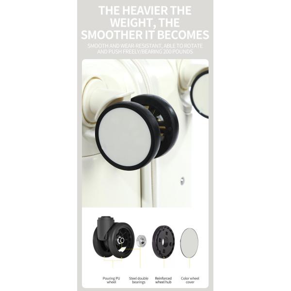 ABS New Multi-Functional Front-Opening Suitcase 20-Inch Hard-Shell Suitcase with Spinner Wheels Front-Opening Pocket Suitcase -1988