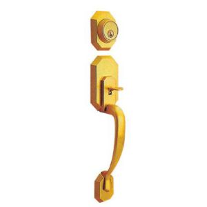 Buy cheap Polished Entry Hardware Sets With Brass Cylinder Customized Service from wholesalers