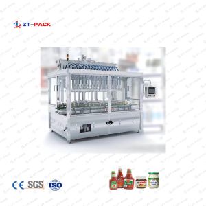 China 0.5L-5L Full Automatic Bottling Sauce Filling Machine for Jam Ketchup Honey Curry wholesale