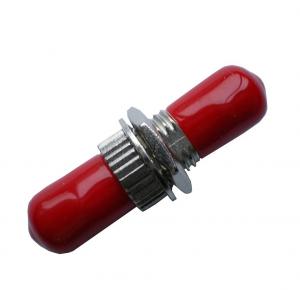 China ST / PC Fiber Optic To Ethernet Adapter Singlemode Fiber Optic Coupler With Red Hat wholesale