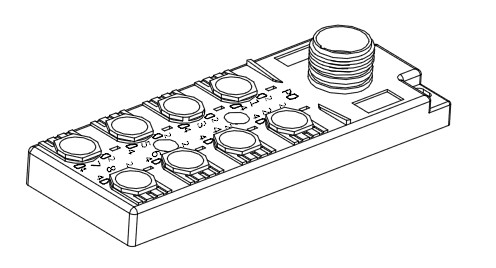 4a 8 Ports M12 Junction Box Distributor Double Signal Pathway Npn With M23