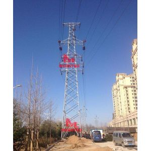 Free standing steel lattice tower