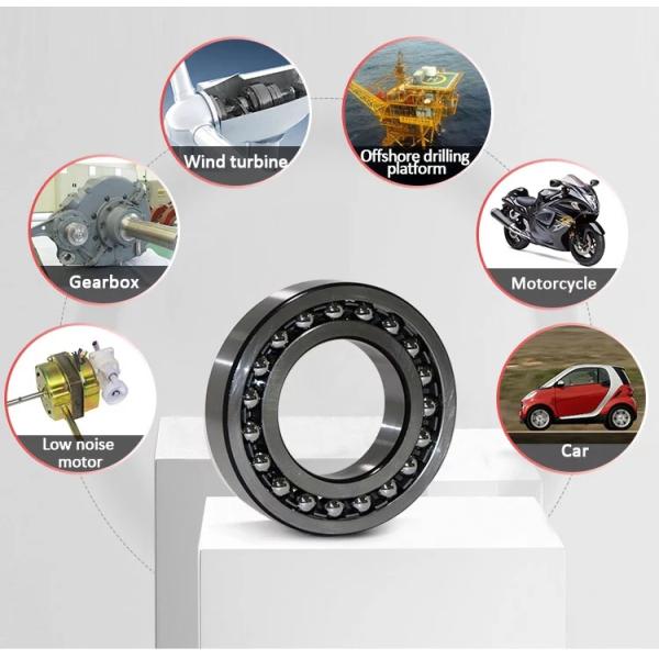 GCr15 1213K 1207 Motor Double Row Sealed Type Bearing For Electrical Appliance