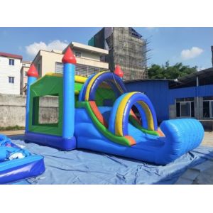 China Plato 1000D Inflatable Combo Slide Bouncy Castle Jumper Park on sale