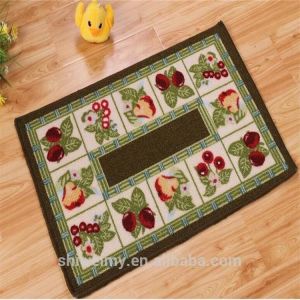 Fresh fruit design loop pile nylon door mat
