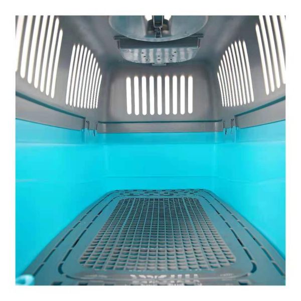 Plastic PP Pet Travel Carrier Airline Approved Dog Kennel Transport For Cat