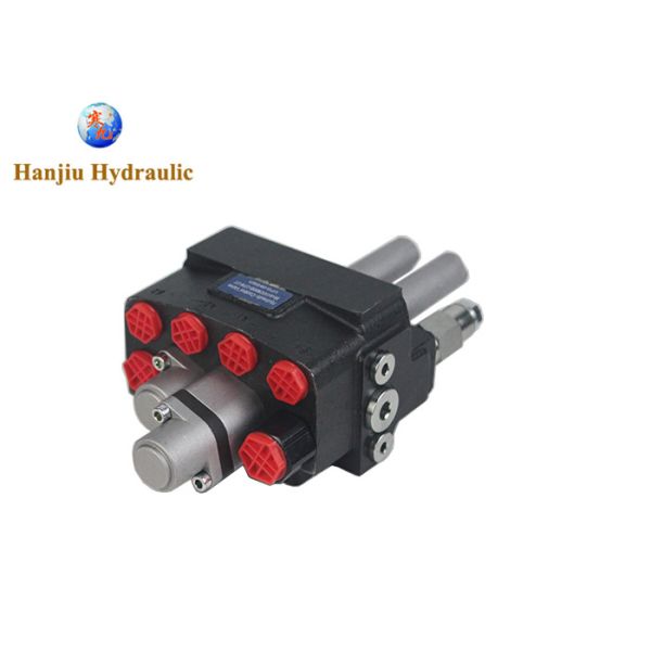 Quality Hydraulic Monoblock Directional Control Valve 45 Liters 2 Spools G1/2 Ports Manual And Pneumatic Control for sale