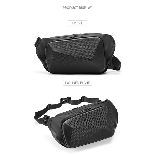 MingLu Polyester Men'S Anti Theft Sling Bag Daily Used Eco Friendly