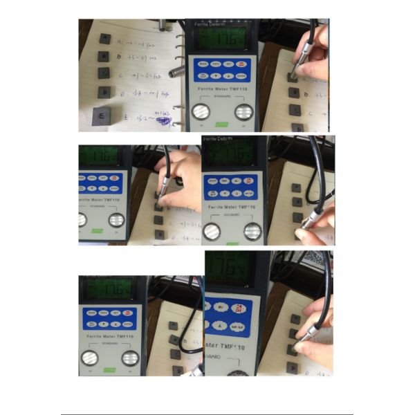 Digital Ferrite Meter Guage Fe% Fn Stainless Steel Probe Lcd Display
