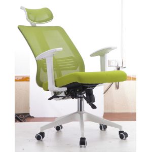 China Adjustable Back Fabric Executive Office Chairs , Green Ergonomic Task Chair wholesale