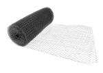 PVC Hexagonal Wire Mesh 3/4 inch 19 Gauge Black Poultry Netting