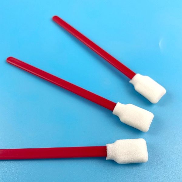 Quality Customize Accept Foam Cleaning Swab Red Handle Electronics Cleaning Stick for sale