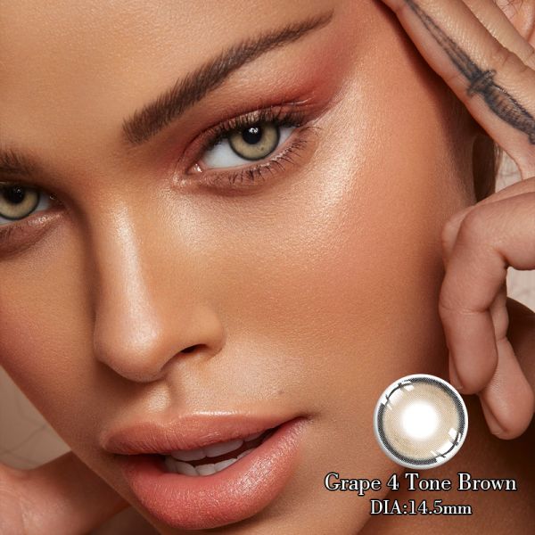 Custom Eye Natural Color Contact Lens Hazel 4 Tone Coloured