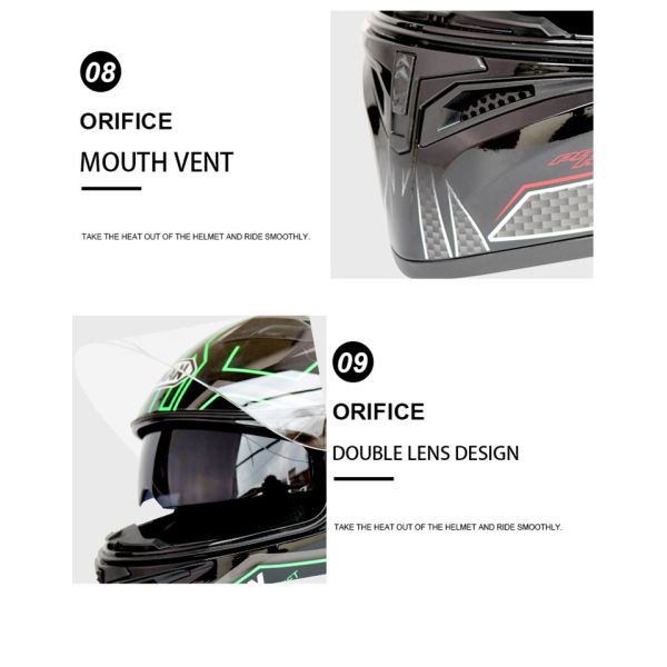 DOT Approval Double Lens M/L/XL/XXL Motorcycle Smart Flip Up Intercom Wireless Blue tooth Helmet black color