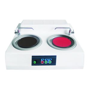 China Double Disc Metallographic Grinding and Polishing Machine Fixed Double Speeds Grinder Polisher on sale