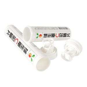 China Desiccant Included In Effervescent Tablet Packaging Spiral Lid Design Made Of PE wholesale