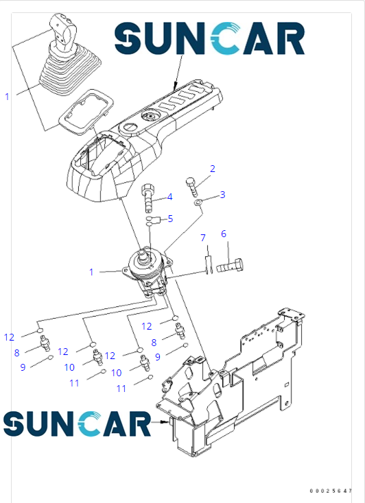 702-16-09121 7021609121 Hydraulic Pilot Valve Seal Kit For Excavator PC180