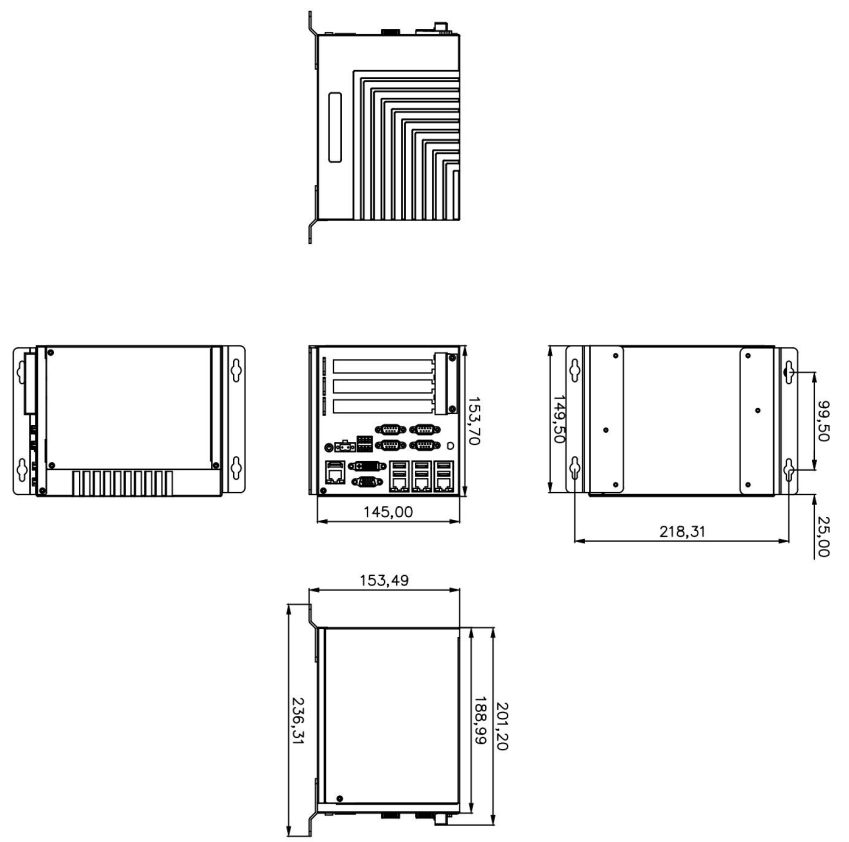 12th Gen Intel N100 Mini PC with PCI and PCIE Slot for Visual Inspection