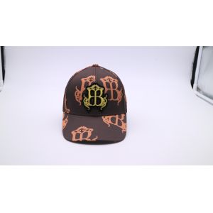 China Unconstructed 7 Panels 52cm Printed Baseball Caps With Plastic Closure wholesale