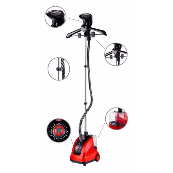 Multi Function Hanging Clothes Steamer , Vertical Clothes Steamer With Hanger