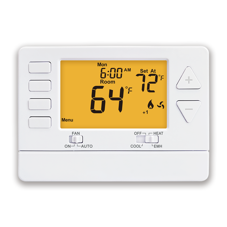 24VAC Non Programmable Heat Pump Heating Room Riseem Thermostat With NTC Sensor