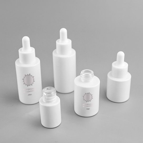 Essential Oil Serum Clear Frosted Color Glass Dropper Bottle 30ml 20ml