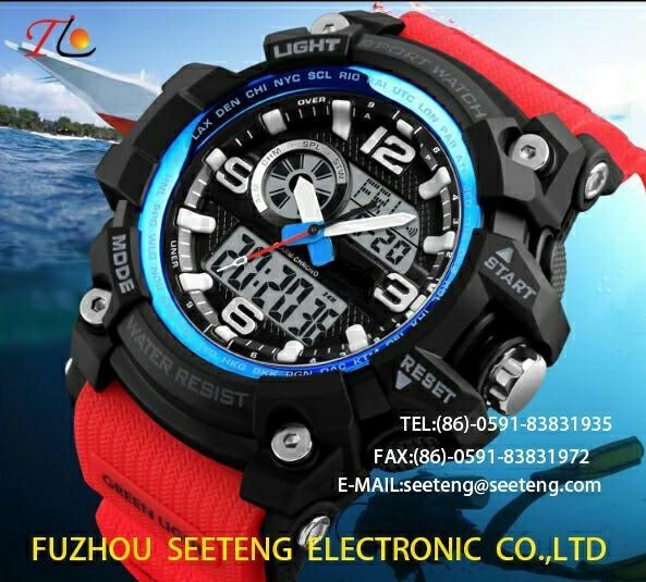 wholesale Silicone watch with alloycase and custom logo Men's watch movement watch Suitable for climbing concise style