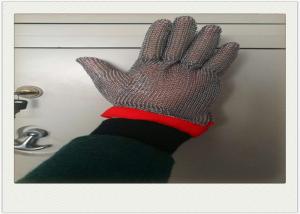 China Five Fingers Stainless Steel Gloves With Cut Resistant For Cooking on sale