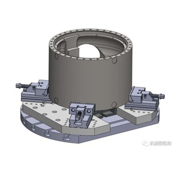 Turbo Body Iron 450-10 Precision Metal Casting Quenching Heat Treatment Grey