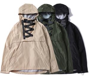 China Plus Size Hooded Anorak Jacket Pullover Closure Type US European Asian Size wholesale