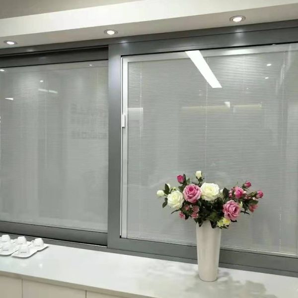 Customized Logo Modern Popular Magnetic Control Shutters for Insulating Glass Window