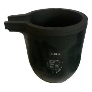 Energy Saving Crucible With Pouring Nozzle Metal Melting Silicon Carbide