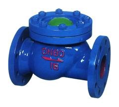 Rubber Ball Flanged Check Valve , Automatic Actuated Water Supply Check Valve
