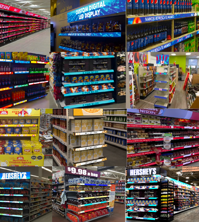 UHLED Shelf Led Display Installation LED Shelf Display for Supermarkets Retail Store Price Label Tag Led Shelf Screen