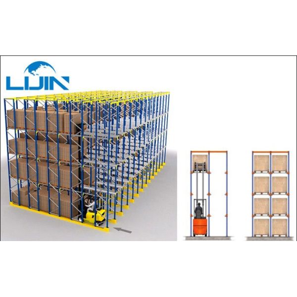 AS4084 Drive In Pallet Rack Customized Size Disassemble Adjustable Steel