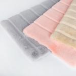 100% Polyester Rabbit Faux Fur Fabric for Winter Coat Soft Brush Pattern Tricot
