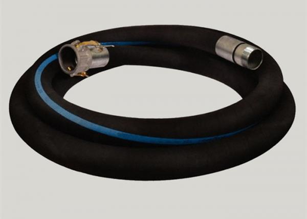 Quality Flange Joint Wire Reinforced Rubber Hose / Corrugated Suction Hose ISO 9001 Approved for sale