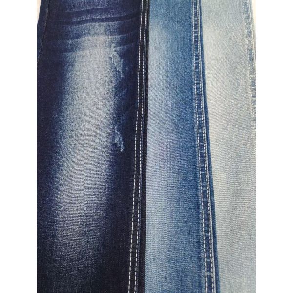 Shrink Resistant 10.2oz Stretch Denim Fabric Right Twill For Denim Pants