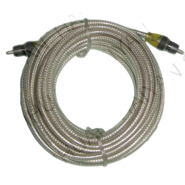 5.5mm Outer Diameter PVC Jacketed Car Audio RCA Cable 2M-2M for High End Performance