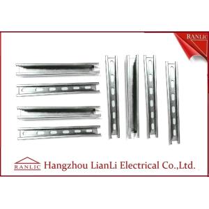 China Electro Strut Channel Fittings Steel U Channel Slotted or None Slotted , long Length on sale