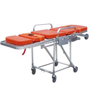China Folding Emergency Ambulance Transfer Chair Medical Stretcher Trolley on sale