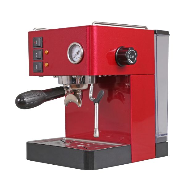 High Lever Switch Button Coffee Machines Espresso Food Grade Stainless Steel Color For Home Use 220V Steel Material