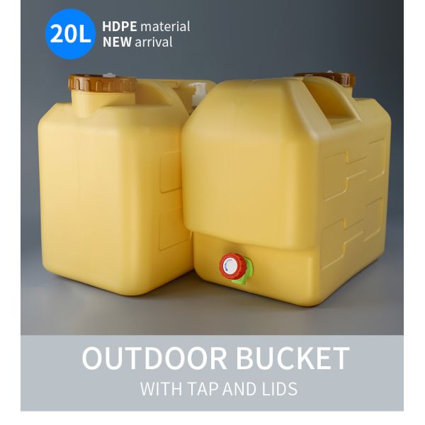 ISO9001 Outdoor 30l 5 Gallon Water Tanks With Handle 85*55mm