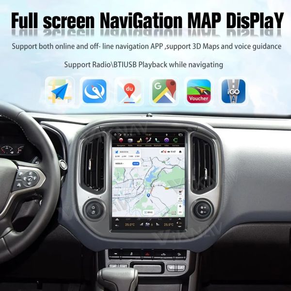 For 2015-2018 Chevrolet Colorado GMC Canyon 12.1 Inch Stereo 128G Navigation GPS Multimedia Player Wireless Carplay 4G